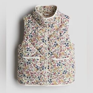 H&M Multicolor Floral Quilted Kids Vest
